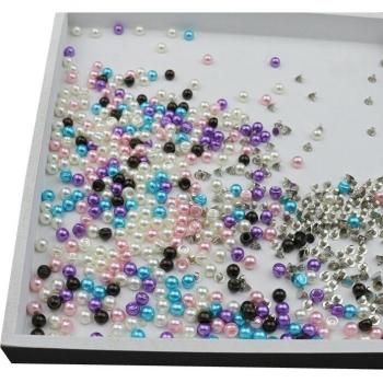 200 Sets 6MM Decorative Pearl Rivets for Shoes