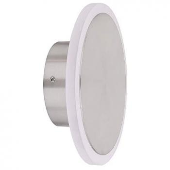Lampada da parete Globo per soggiorno e camera da letto, metallo nichel opaco