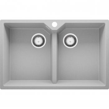 Gran Fregadero Primagran 2 Senos con Sifón – 78x50 cm, Encimera 80 cm