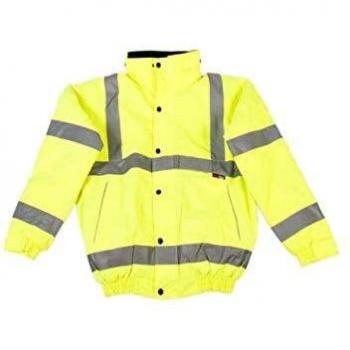 Warrior Memphis Bomber Jacket for Men in Fluorescent Yellow