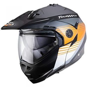 Caberg Tourmax Titan Klapphelm, matte Metalloberfläche – L