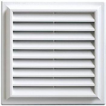 Moustiquaire intégrée à la grille de ventilation PVC First Plast 189 × 189 mm