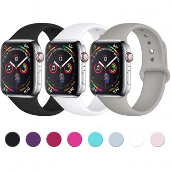 Apple Watch Sport Band Black/White/Grey S/M Sizes