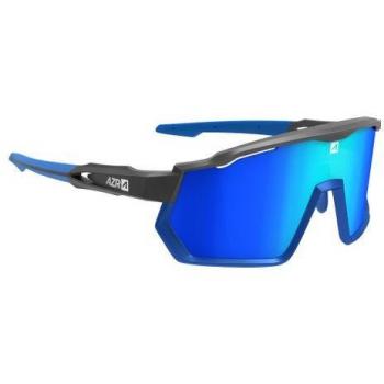 AZR Pro Race RX – Mattblau/Schwarz, RGB‑Visier (rot/blau/grün)