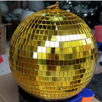 Mirror Ball 20cm Reflective Decorative Ball Gold