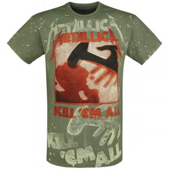 T-shirt Homme Vert Metallica Kill 'Em All