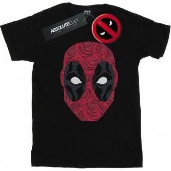 Top Marvel Deadpool Tête de Roses – Taille L – Masculin – Blanc