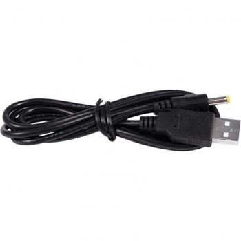 3ft High Speed USB 2.0 A Male to DC 4.0mm x 1.7mm Power Cable Black