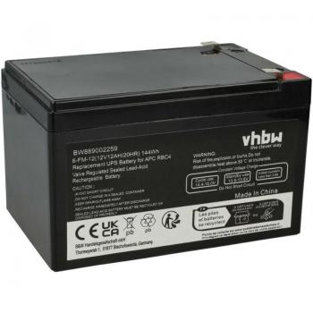 AGM Batteria Substituta APC RBC4 12V 12Ah