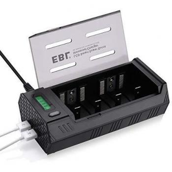 Caricatore universalità EBL 908 per batterie ricaricabili