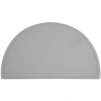 Tovaglietta Silicone Antiscivolo per Merenda, 41,5x24 cm, Grigio Chiaro