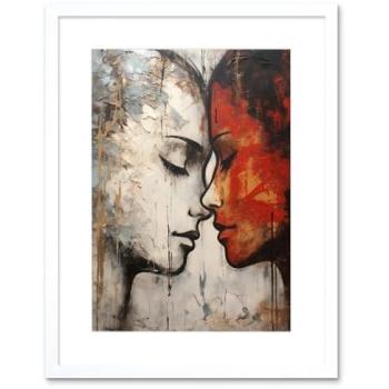 Bold Hearts: LGBTQ+ Romantic Oil Painting, 9x7