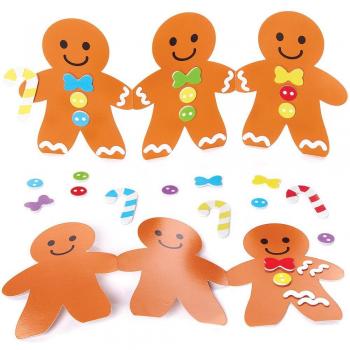 Gingerbread Man Festive Card Kit (Pack of 6)