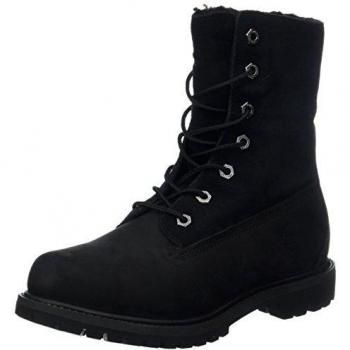 Timberland Women's Black Waterproof Mid Warm Lined Boots Size 7