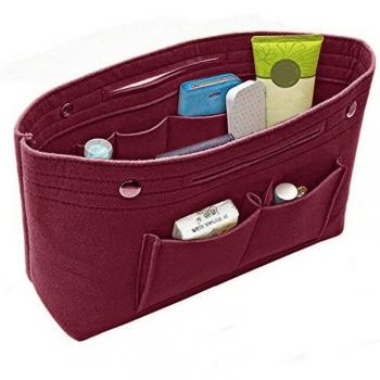 Bolso de Mano con Inserto de Varios Bolsillos