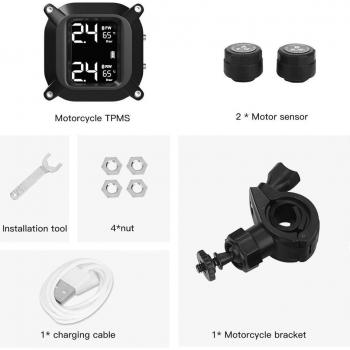 TempPress TPMS – Capteurs externes, affichage temps réel, alarmes à la pression