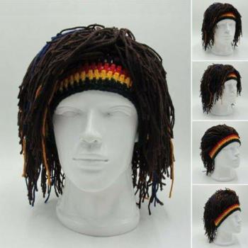 Knitted Rasta Hair Hat