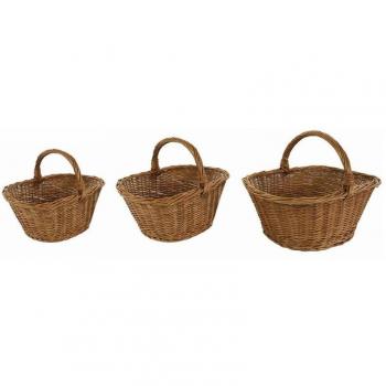 Trio di Ceste Viminiche – Modello Giovanni Ovale, venduto da Giordanoshop