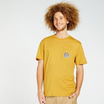 Rip Curl Horizon Badge Short Sleeve Shirt moutarde jaune Large