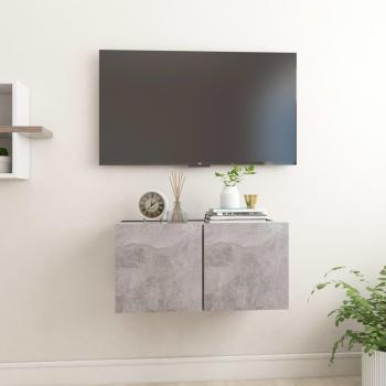 VIDAXL Armadietti a Parete per TV Grigio Cemento 60x30x30 cm