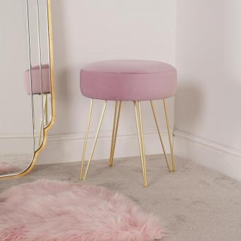 OHS Matte Velvet Hairpin Stool