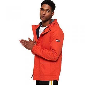 Superdry Herrenparka Orange Large Größe
