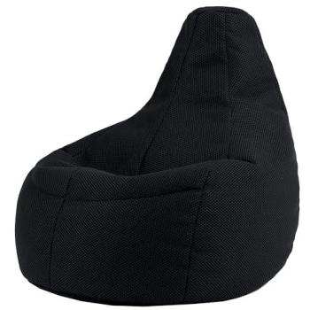 Pouf de Salon Gaming XXL Noir OEKO-TEX