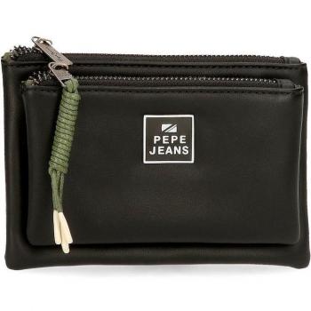 Monedero Pepe Jeans Bea dos compartimentos negro