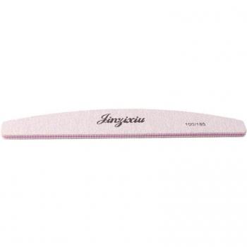 Juego de limas de manicura y pedicura, 100/180, rosa, 5 uds