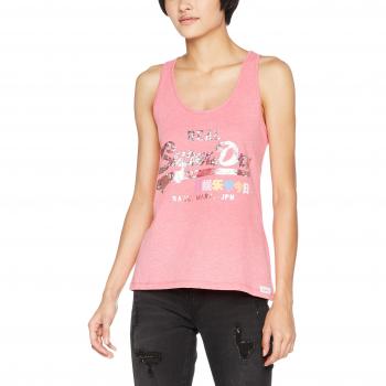 Superdry Damen Pullunder Premium Goods Entry, Pink, Large