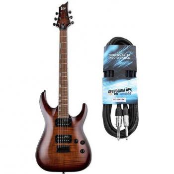 H‑200FM Dark Sunburst von ESP – E‑Gitarre mit Lieferkabel