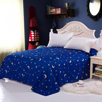 Drap plat double lune et étoiles
