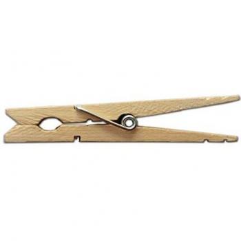 Natural Wooden Clothespins 3-5/16 8.4cm 30 Pieces