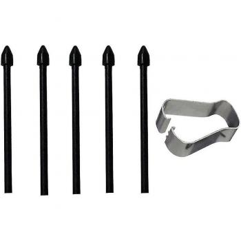 Taille Stylus 5× – Pinceaux tactiles noirs pour Galaxy Tab S6, S6 Lite, S7, S7+ et Note10, Note20