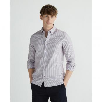 Camicia in cotone a righe Tommy Hilfiger
