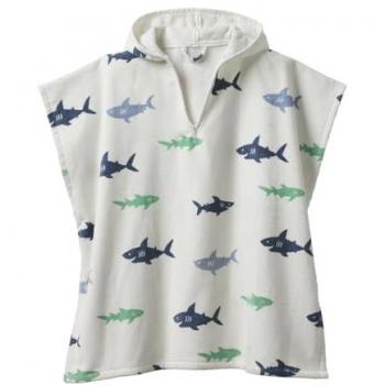 EcoShark White Cotton Swim Cape