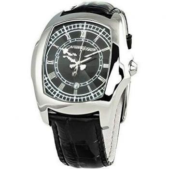 Chronotech Montre Cuir Noir 41 mm