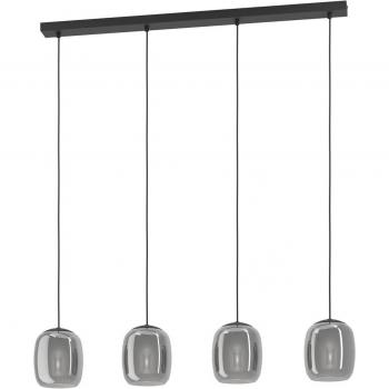 Lámpara de techo Ciampino 4 luces en color negro