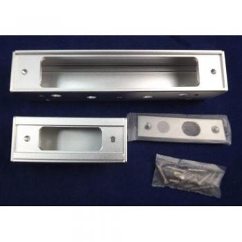 Puerta de vidrio con cerradura electrónica integrada en aleación de aluminio