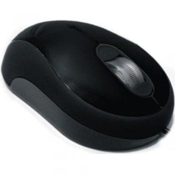 Accuratus MOU-IMAGE-BLK USB Mouse with Illuminated Multi Coloured Scroll Wheel