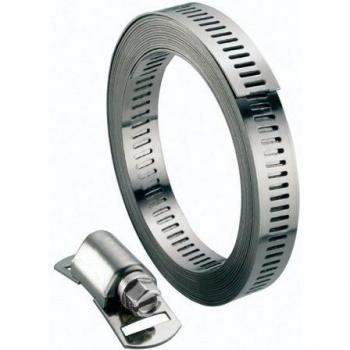 Kit de collier de serrage en acier inoxydable, 8mm, 3m, 8 têtes