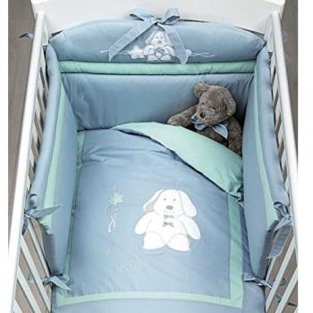 Piumone Picci Sugar Fondo Colorato Celeste 3pz