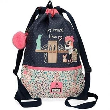 Mochila Enso Travel Time, Saco Infantil, Azul