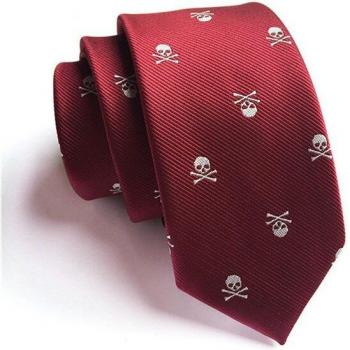 Corbata 6cm Calavera para Hombre