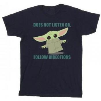 Maglia Uomo XXL Il Mandaloriano Non Risponde Grogu T-Shirt Bianca
