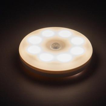 Oplaadbare Nachtlamp met 8 LED's en Bewegingssensor voor Keuken