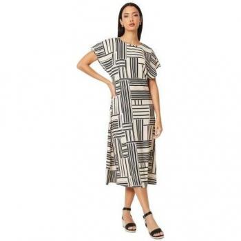 Principles Women's Geometric Midi Dress