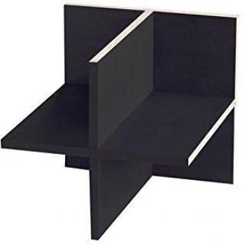 Fachteiler mit Rückwand für Ikea Kallax Regal in Schwarzbraun