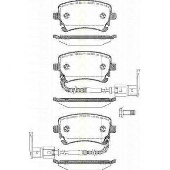 VW‑Audi Triscan Scheibenbremsbeläge 8110 29041
