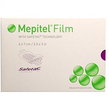 Mepitel‑Film 6×7 cm Verband, 10‑er Pack – Mölnlycke Health Care